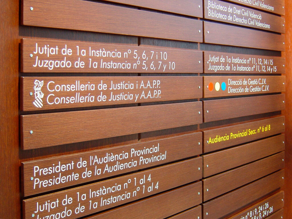 Señalización Juzgados